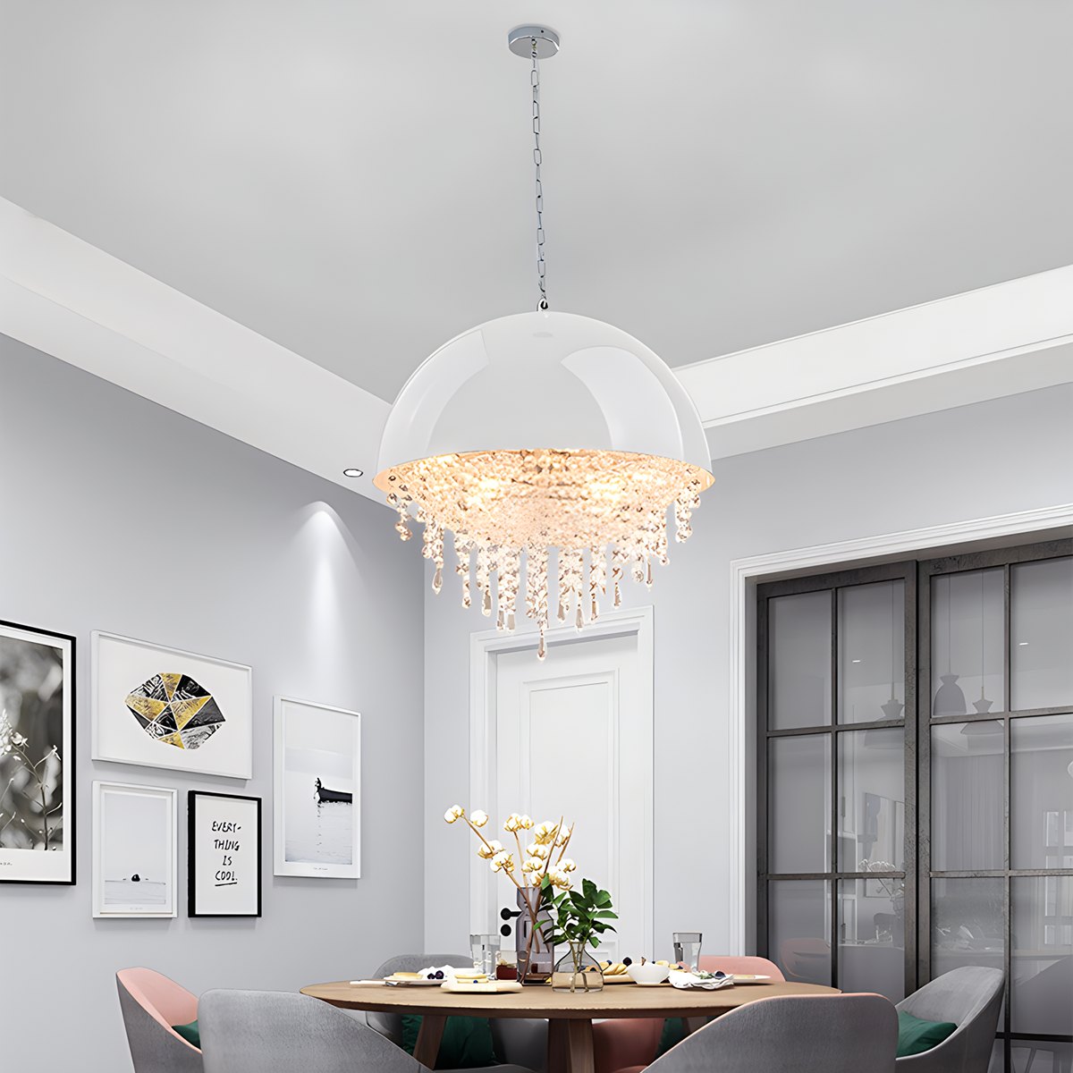 Spherical Crystal Chandelier