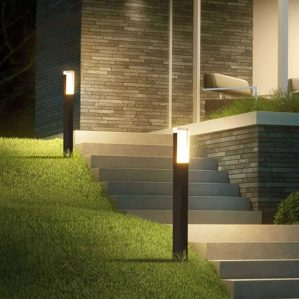 Square Outdoor Ground Garden Light