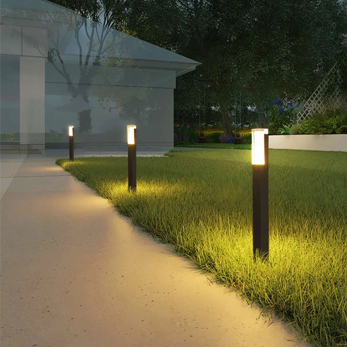 Square Outdoor Ground Garden Light