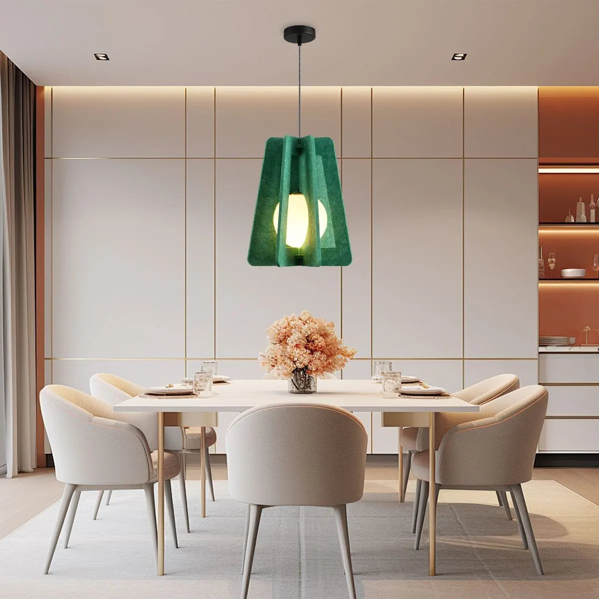 Antizer Square Pavilion Acoustic Pendant Light