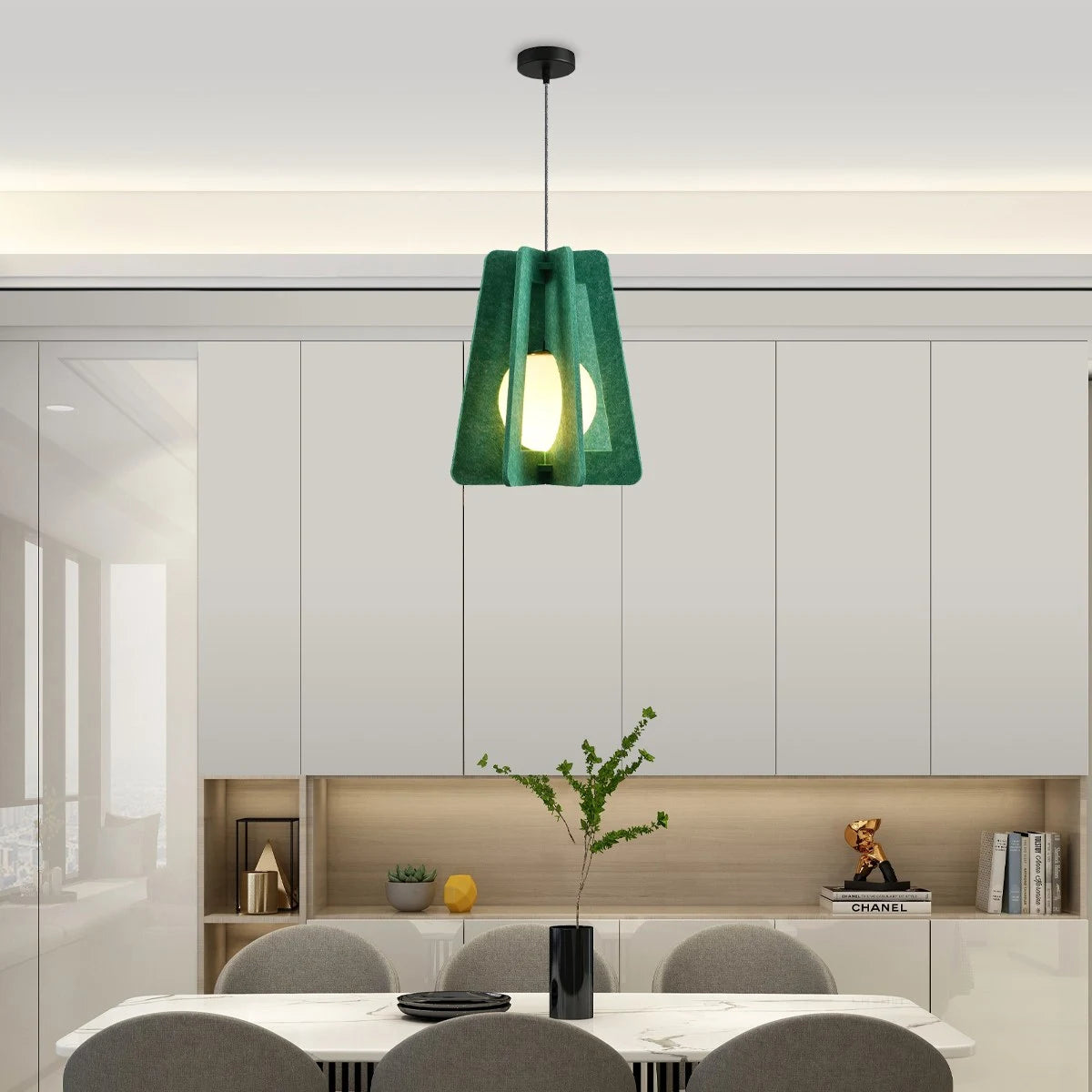 Antizer Square Pavilion Acoustic Pendant Light