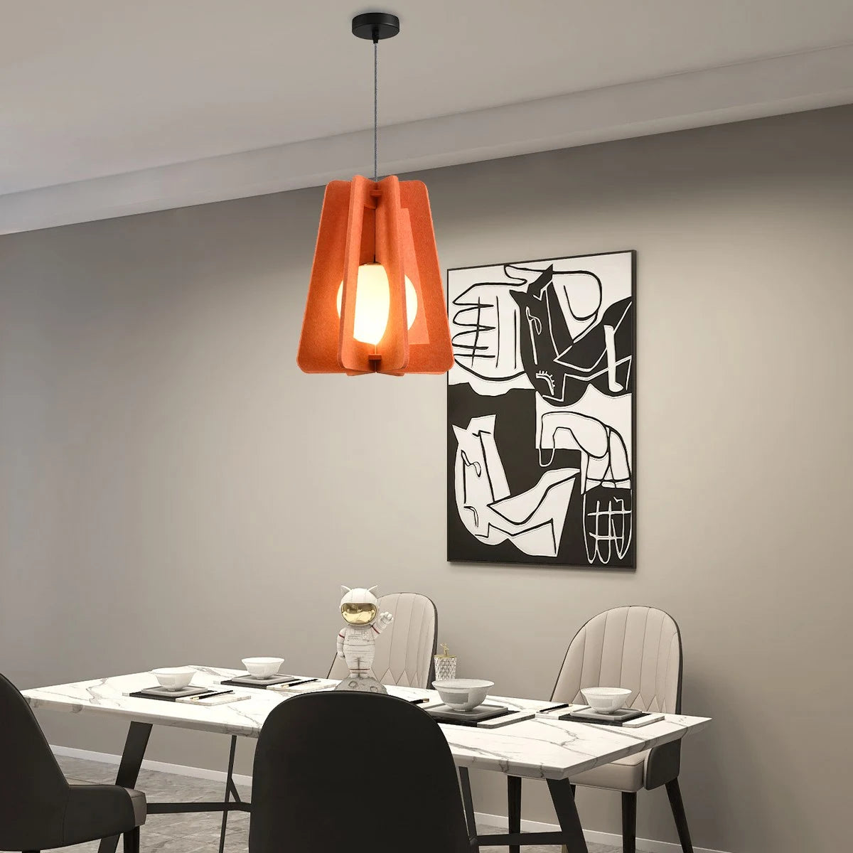 Antizer Square Pavilion Acoustic Pendant Light