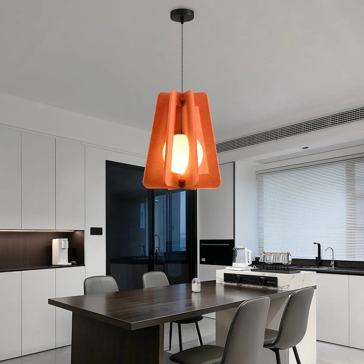 Antizer Square Pavilion Acoustic Pendant Light