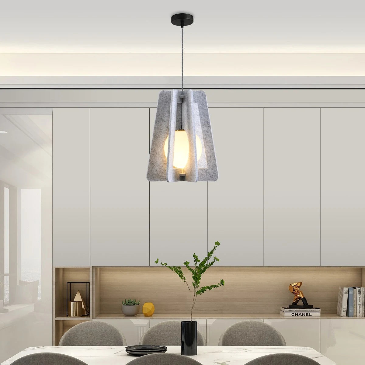 Antizer Square Pavilion Acoustic Pendant Light