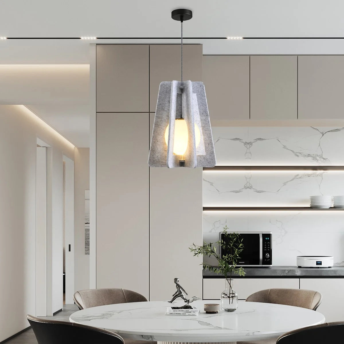 Antizer Square Pavilion Acoustic Pendant Light