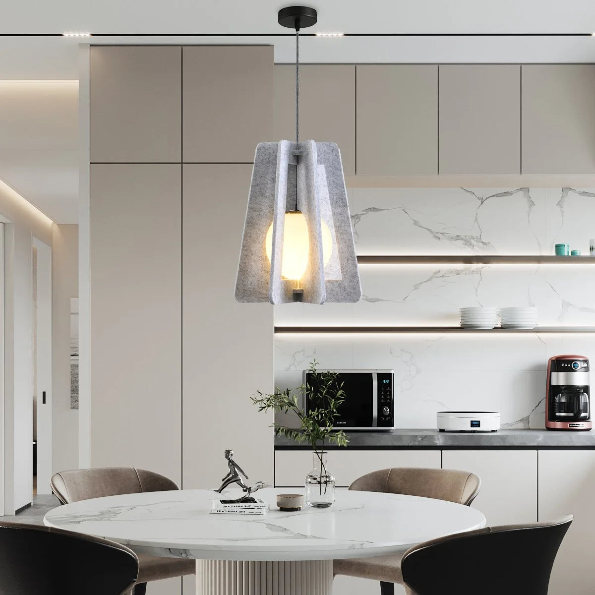 Antizer Square Pavilion Acoustic Pendant Light