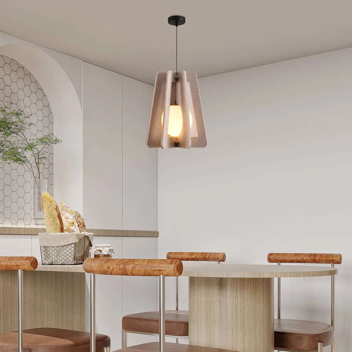 Antizer Square Pavilion Acoustic Pendant Light