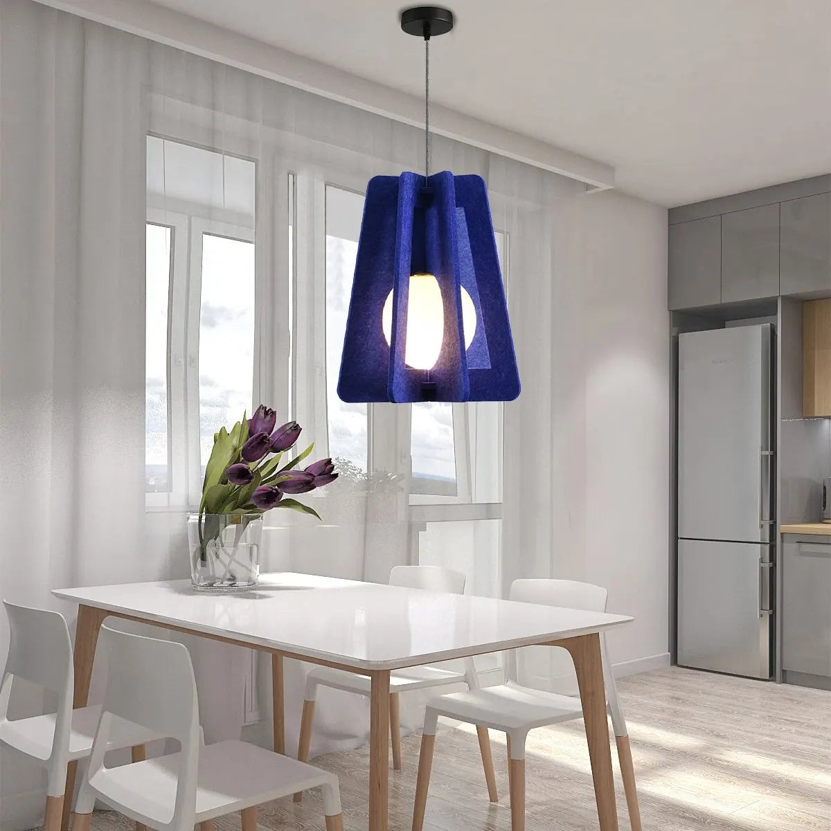 Antizer Square Pavilion Acoustic Pendant Light