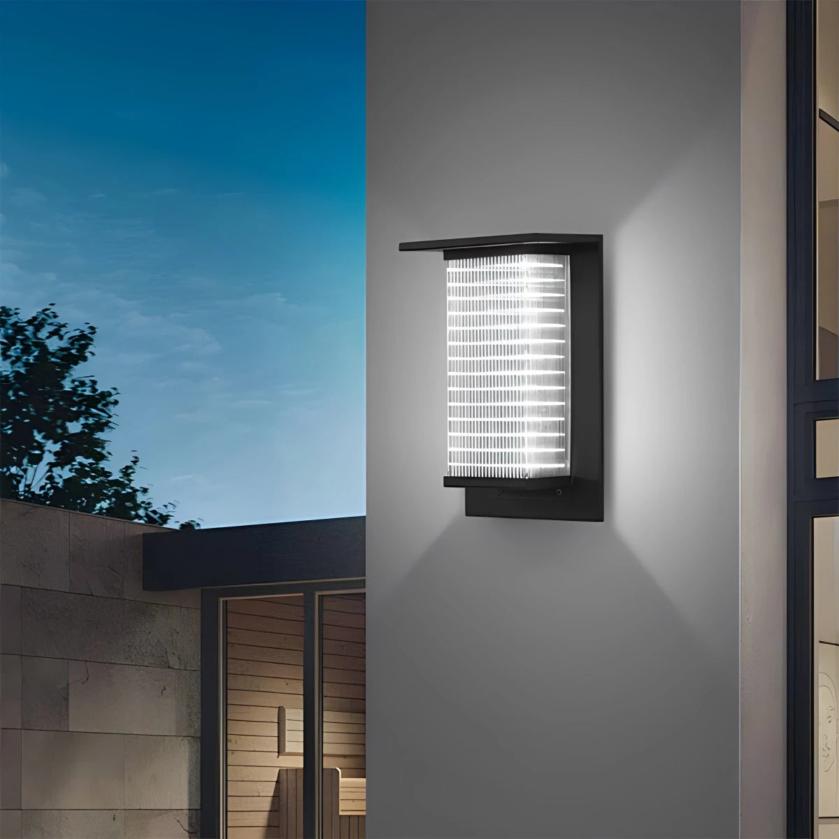 Square Courtyard Garden Outdoor Wall Light