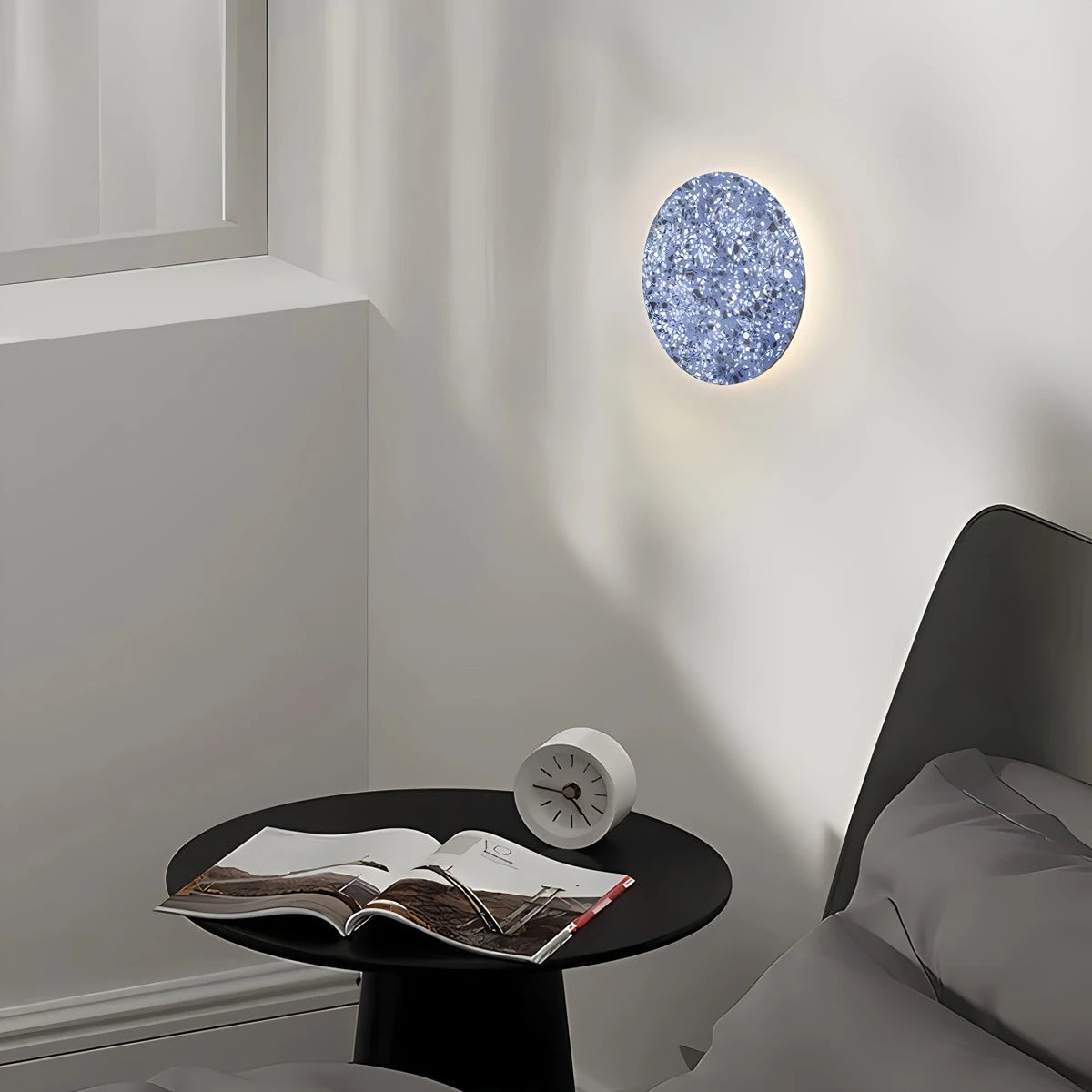 Antizer Nordic Light Luxury Round Disc Wall Sconce