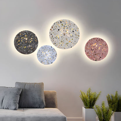 Antizer Nordic Light Luxury Round Disc Wall Sconce