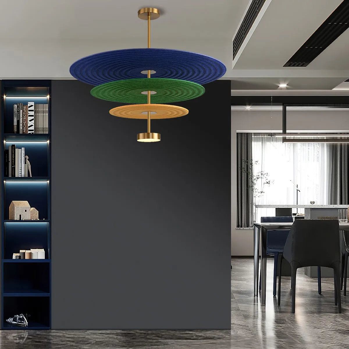 Antizer Three Layer Disk Acoustic Chandeliers