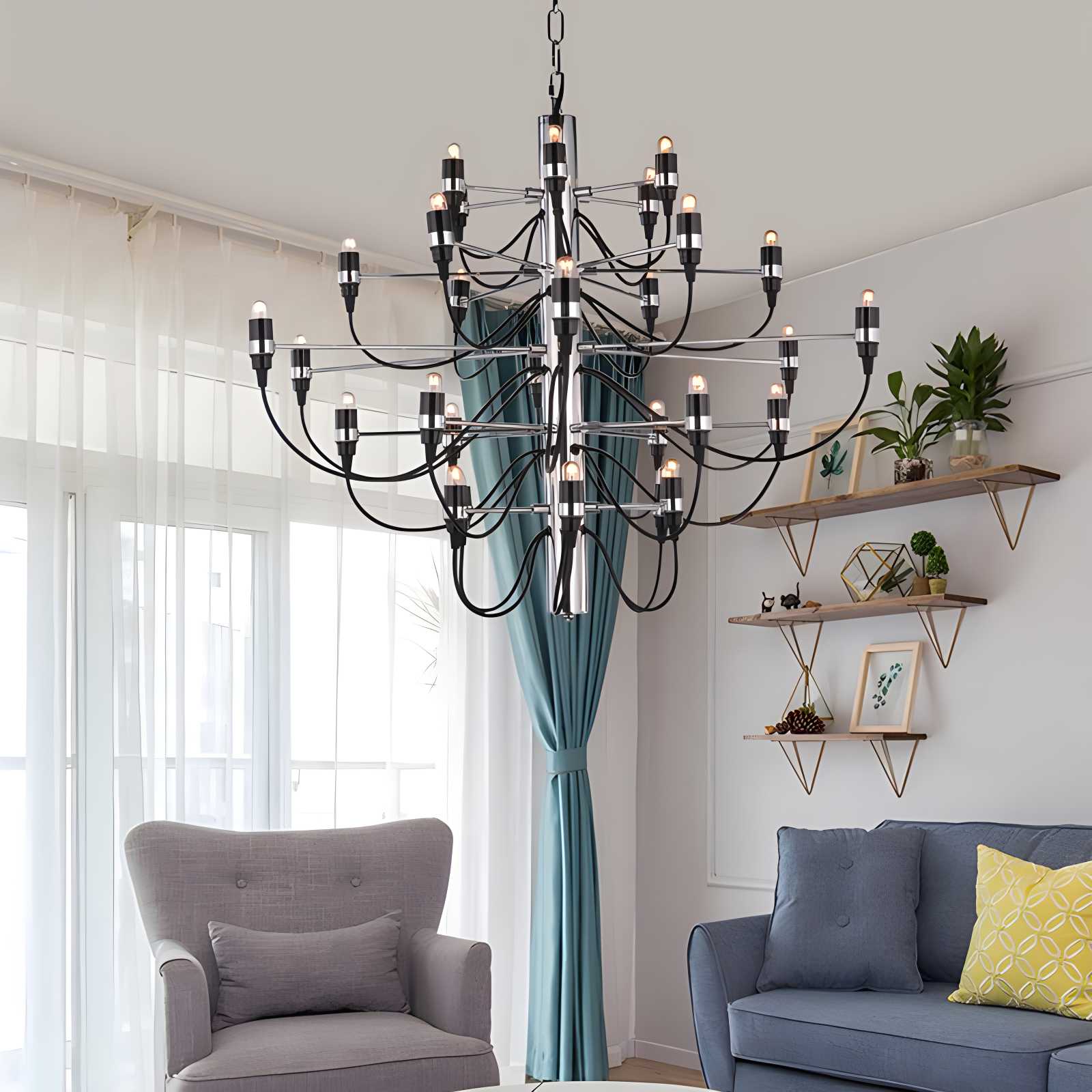 Tiered Modern Candle Chandelier