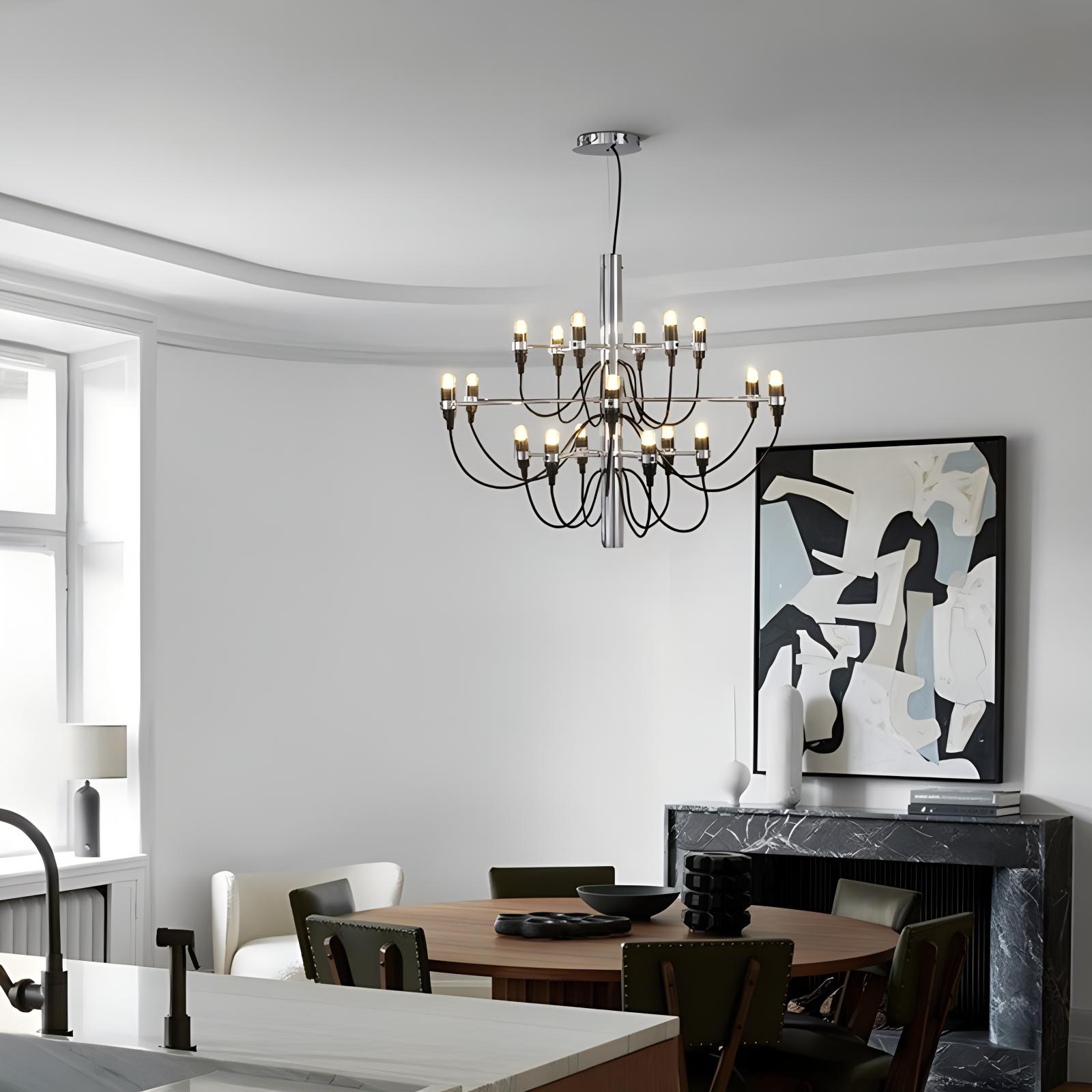 Tiered Modern Candle Chandelier