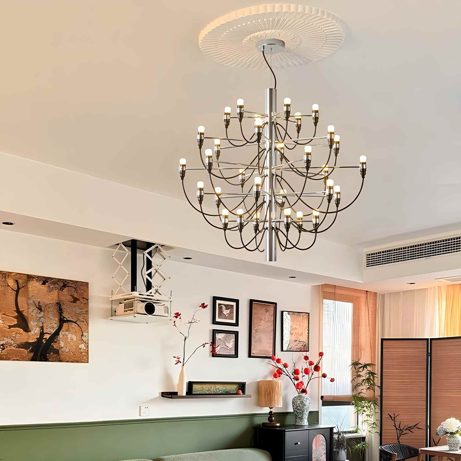 Tiered Modern Candle Chandelier