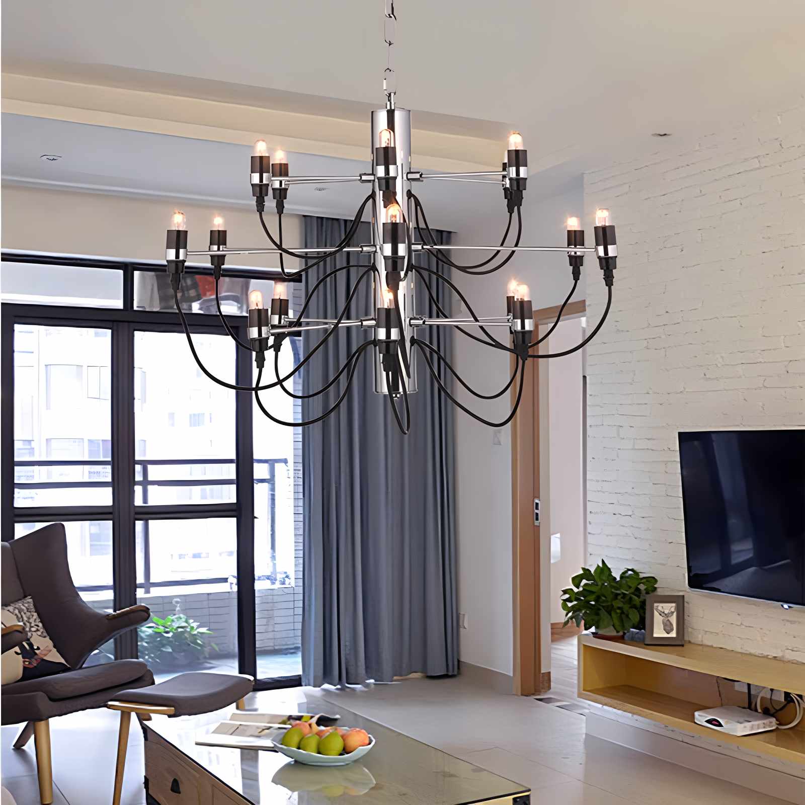 Tiered Modern Candle Chandelier