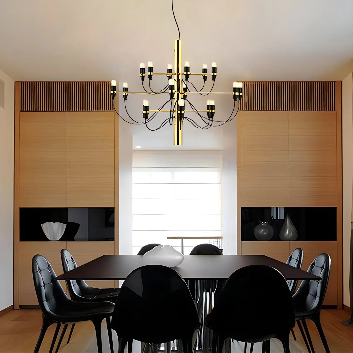 Antizer Tiered Modern Candle Chandelier