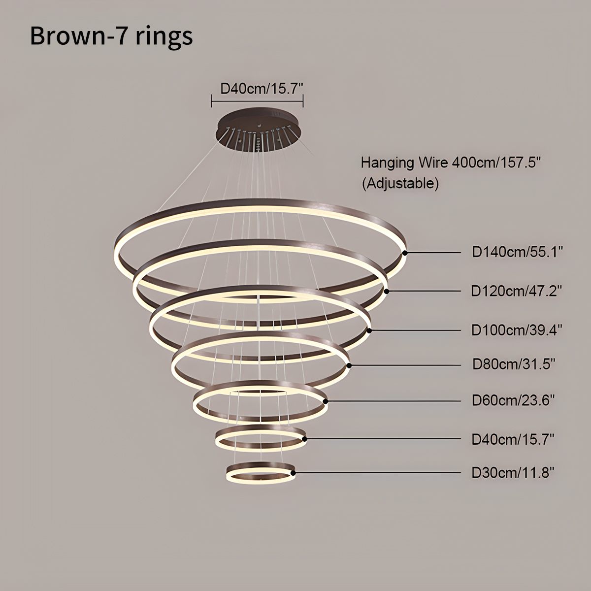 Tiered Ring Chandelier