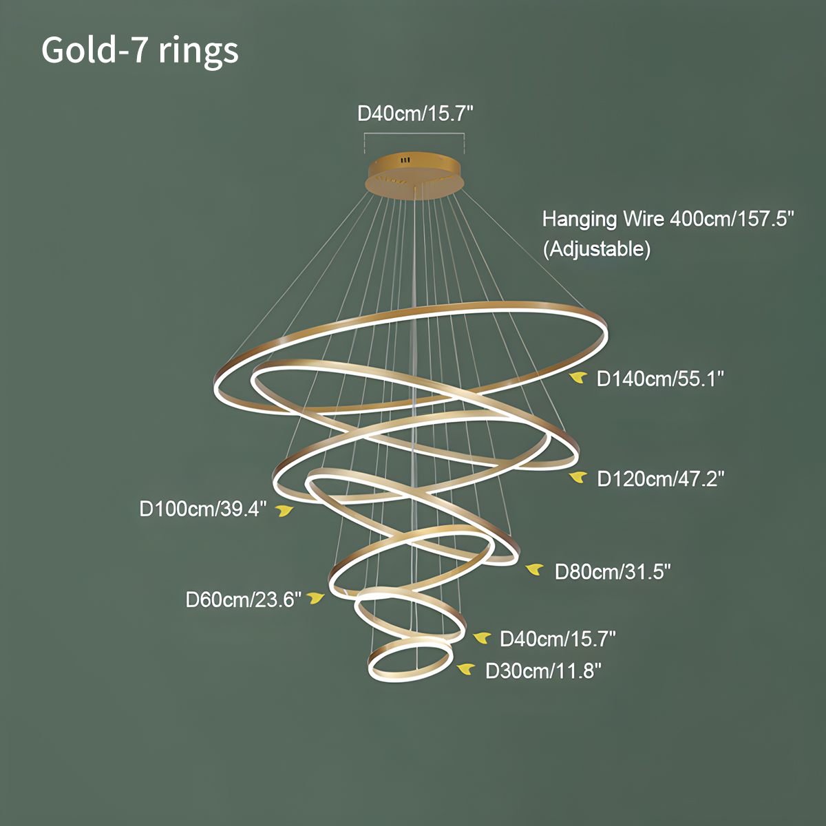 Tiered Ring Chandelier