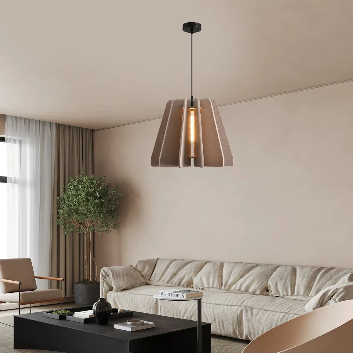 Antizer Triangle Piece Acoustic Pendant Light