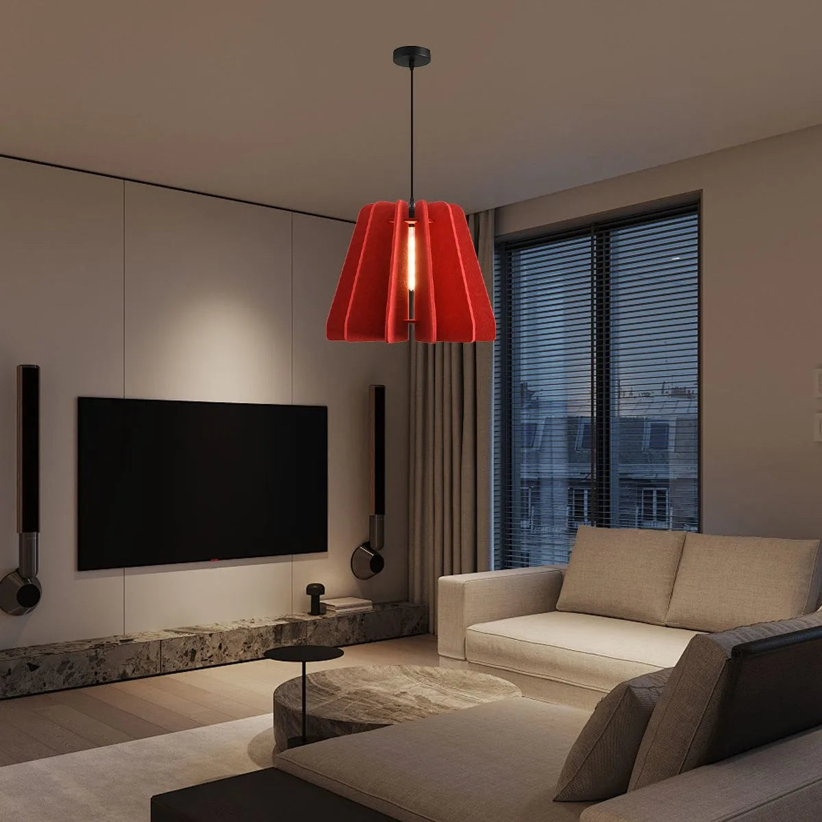 Antizer Triangle Piece Acoustic Pendant Light