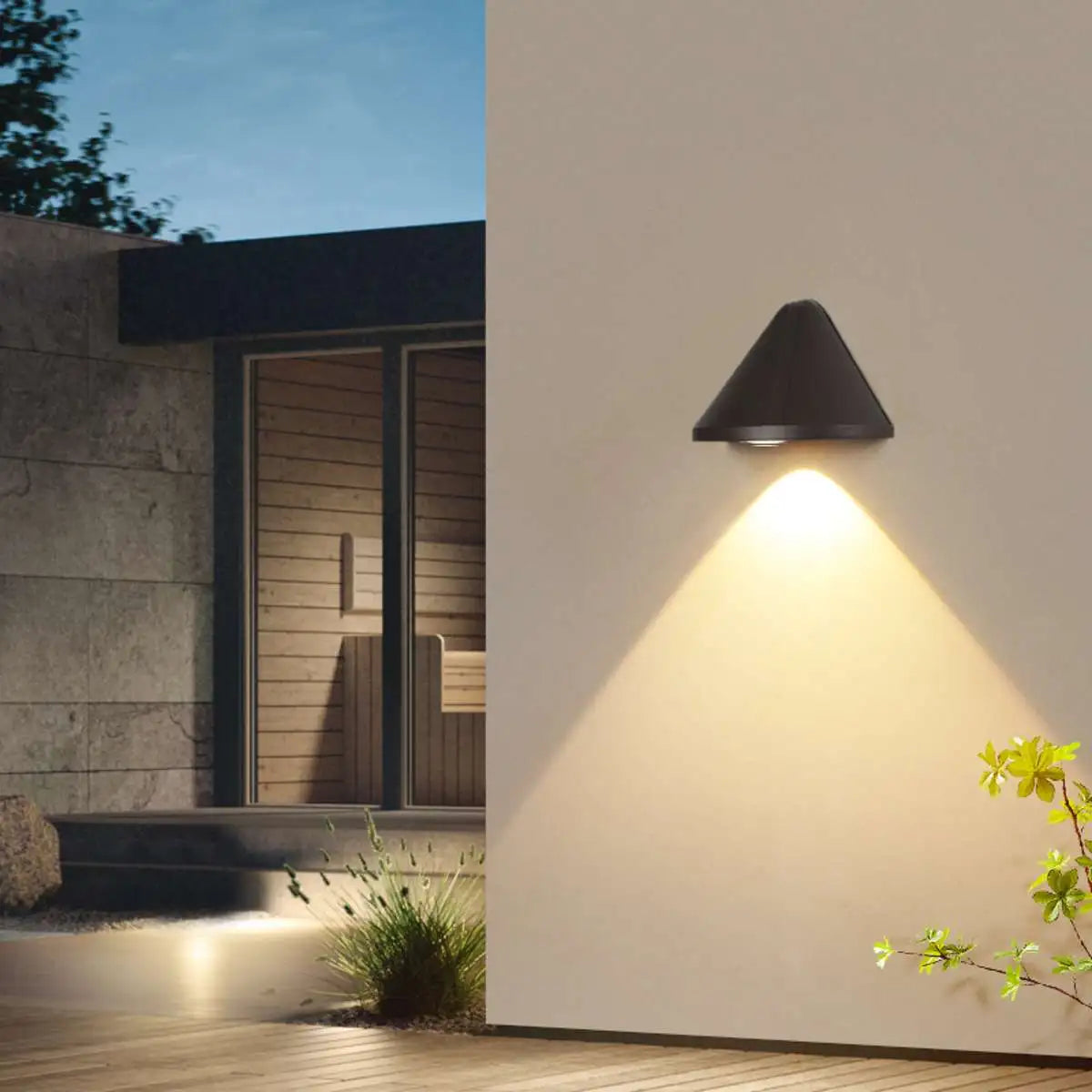 Outdoor Cone Wall Light