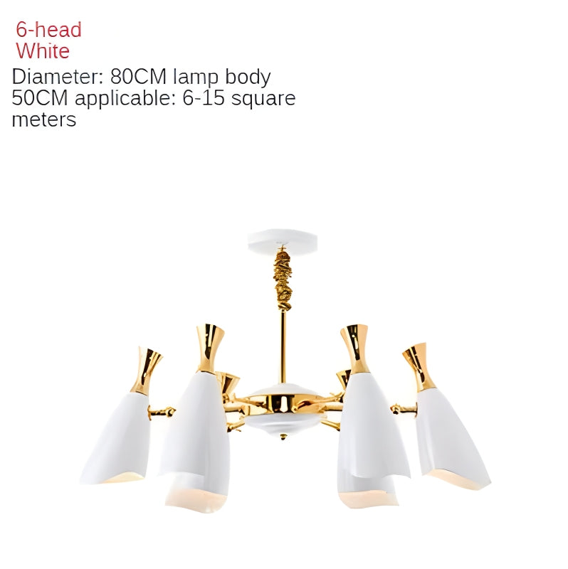 Nordic Postmodern Trumpet Chandelier