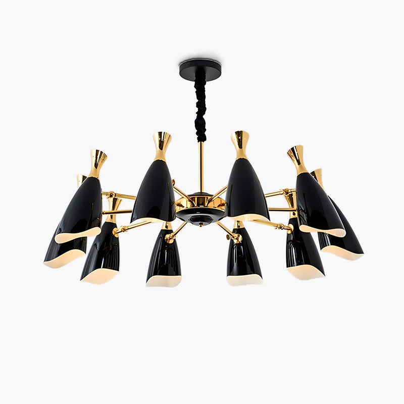 Nordic Postmodern Trumpet Chandelier