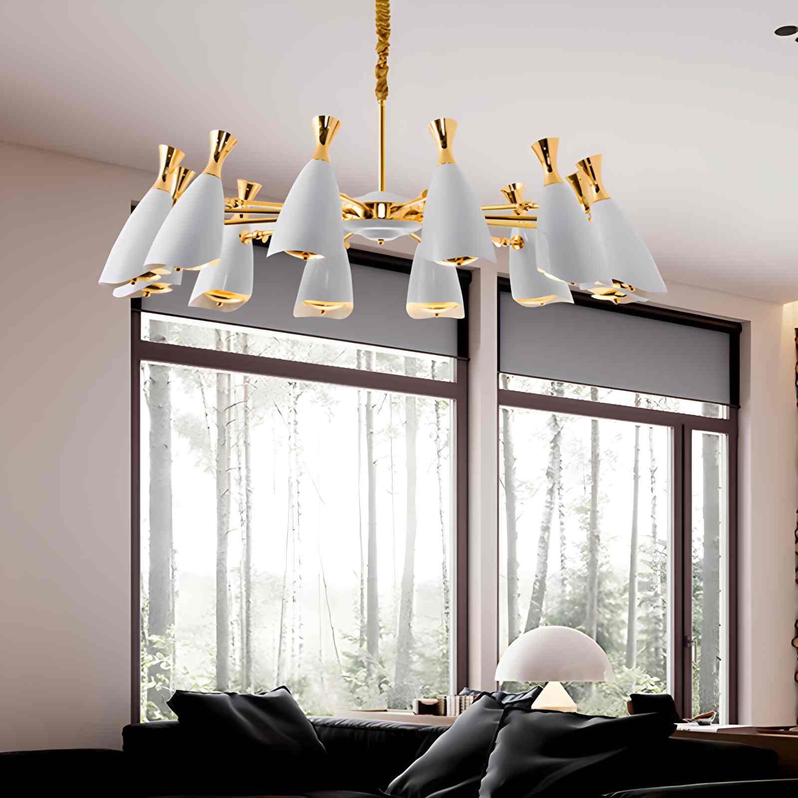 Nordic Postmodern Trumpet Chandelier