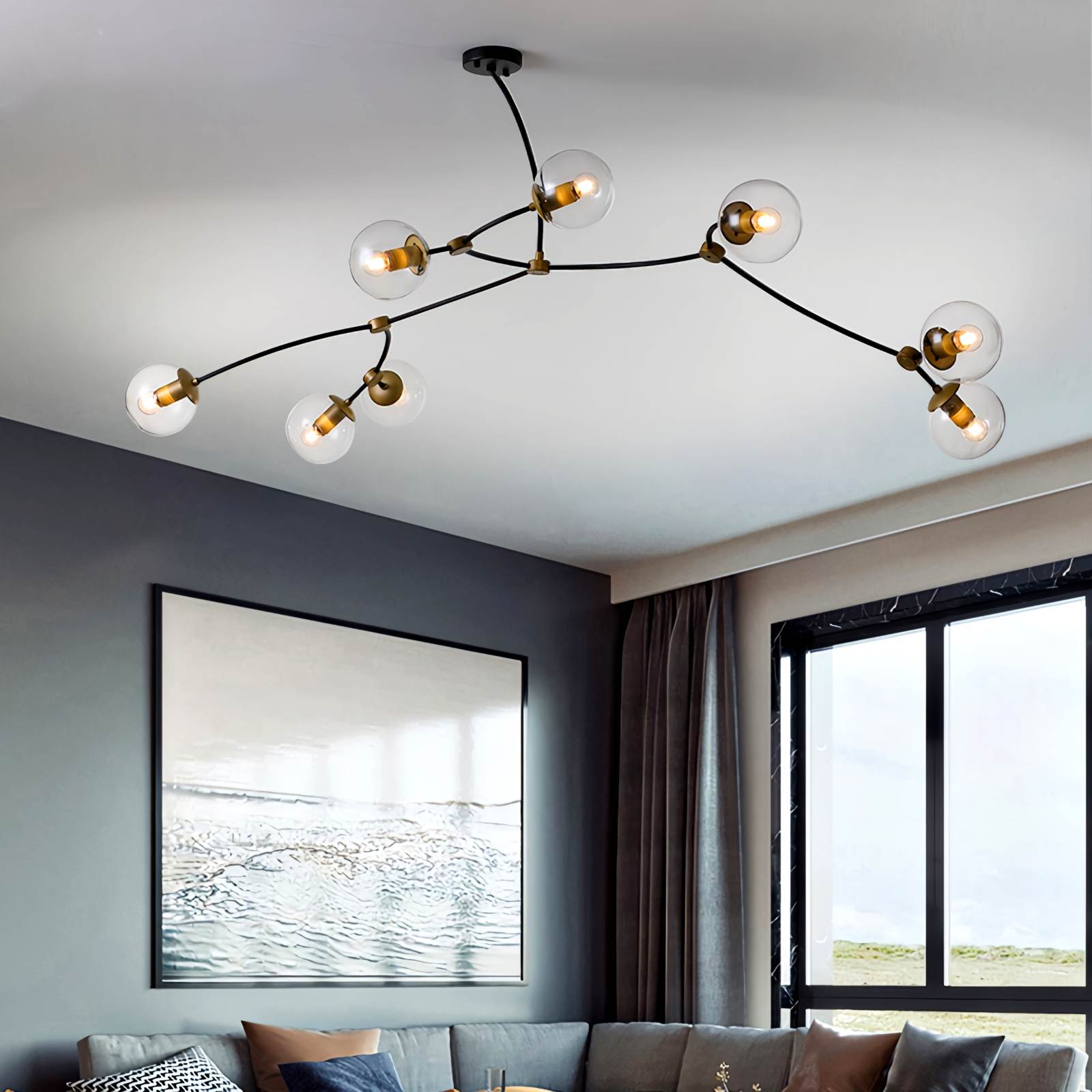 Minimalist Metal Chandelier