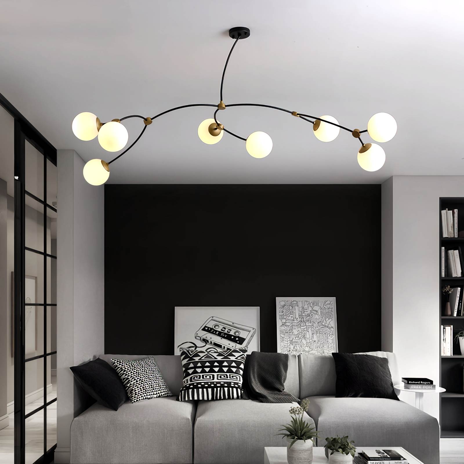 Minimalist Metal Chandelier