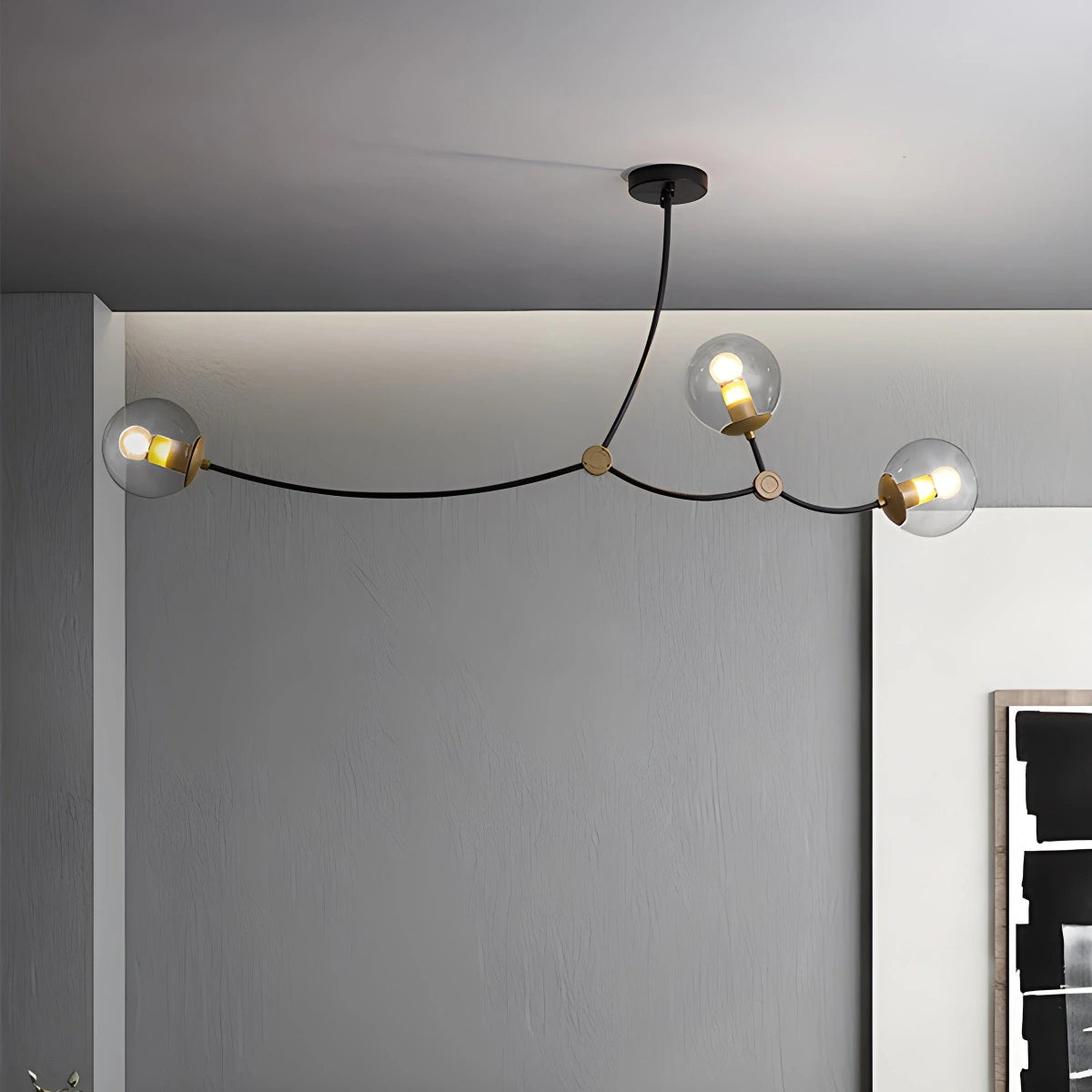 Minimalist Metal Chandelier