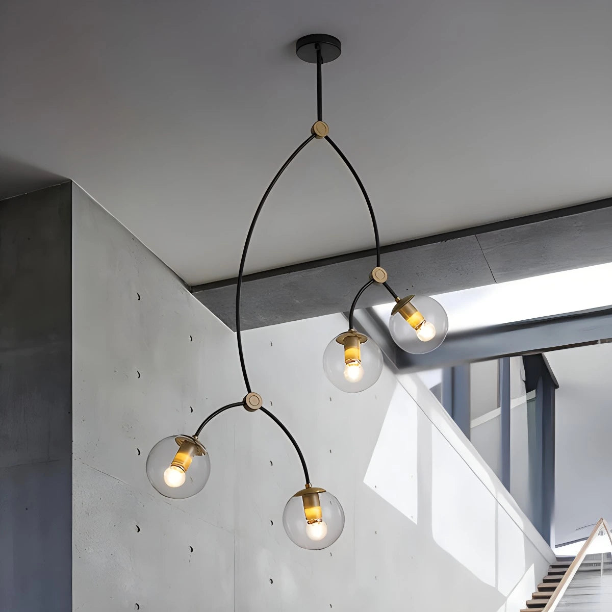 Minimalist Metal Chandelier