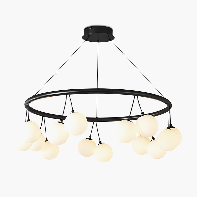 Valentina Nordic LED Glass Ball Chandelier