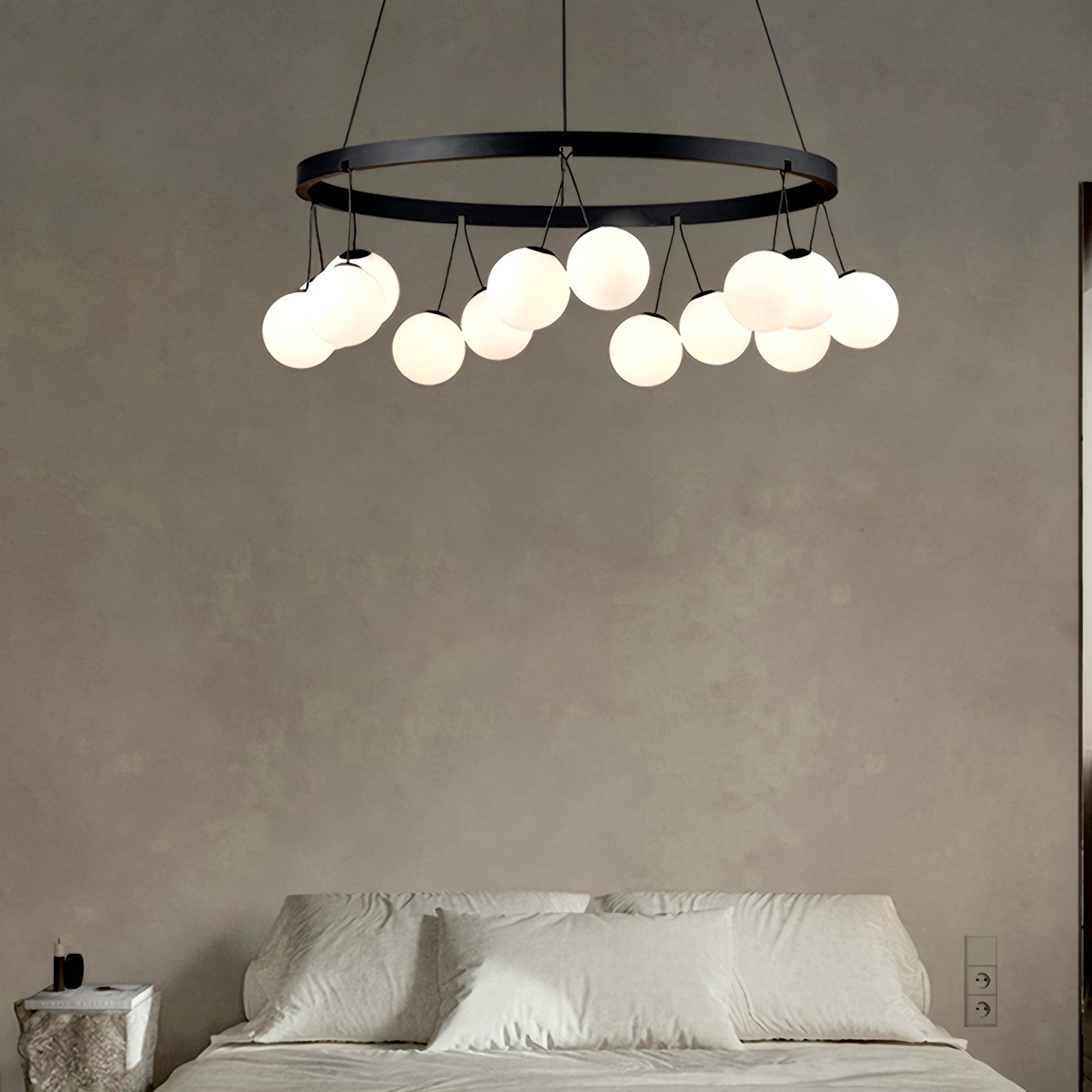 Valentina Nordic LED Glass Ball Chandelier