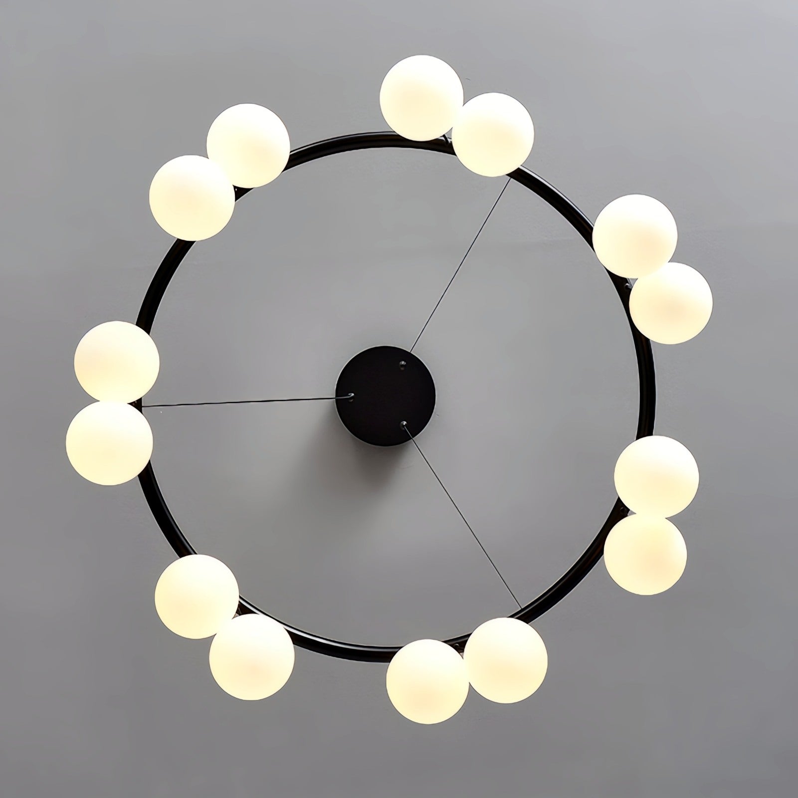 Valentina Nordic LED Glass Ball Chandelier