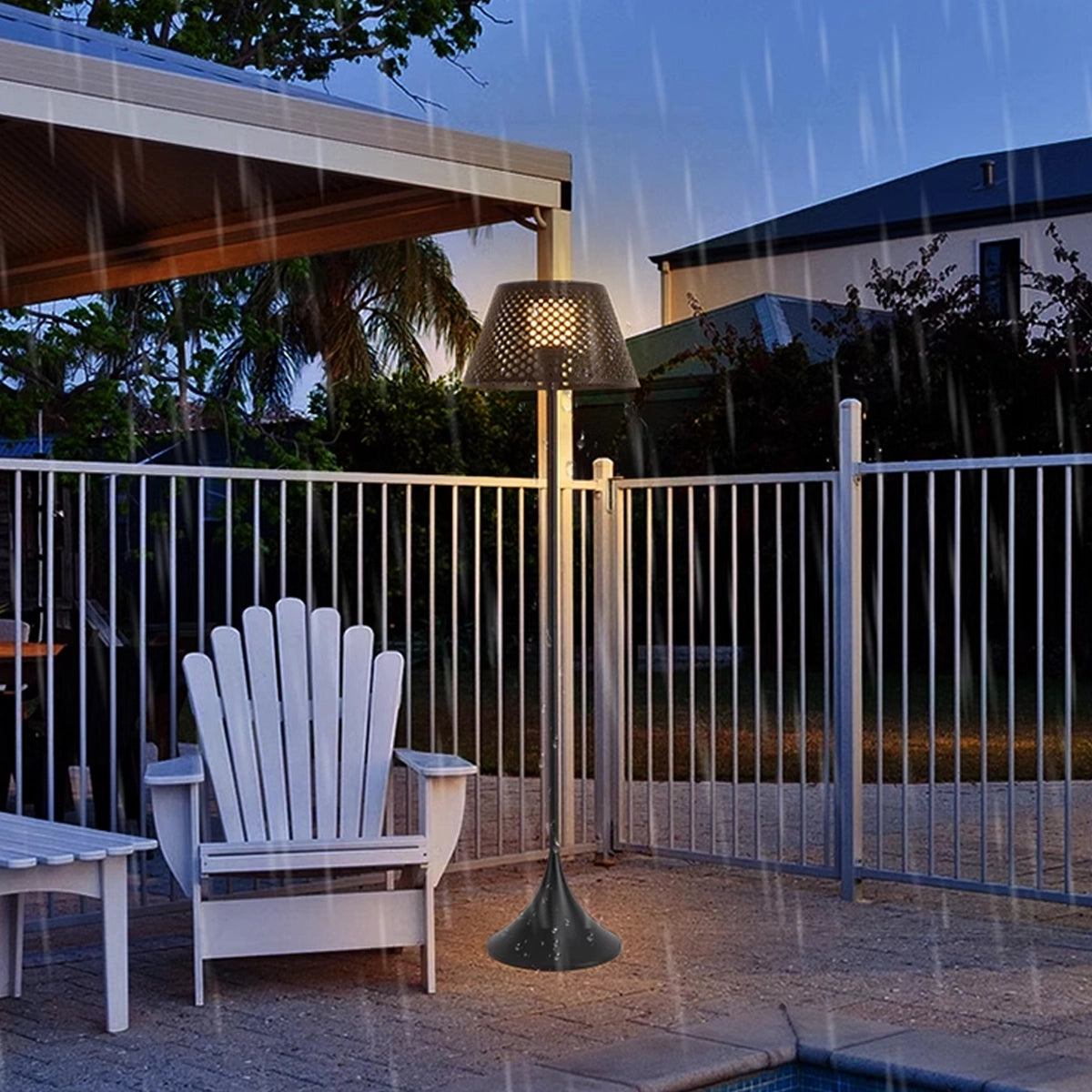 Antizer Vine Woven Floor Lamp for Outdoor