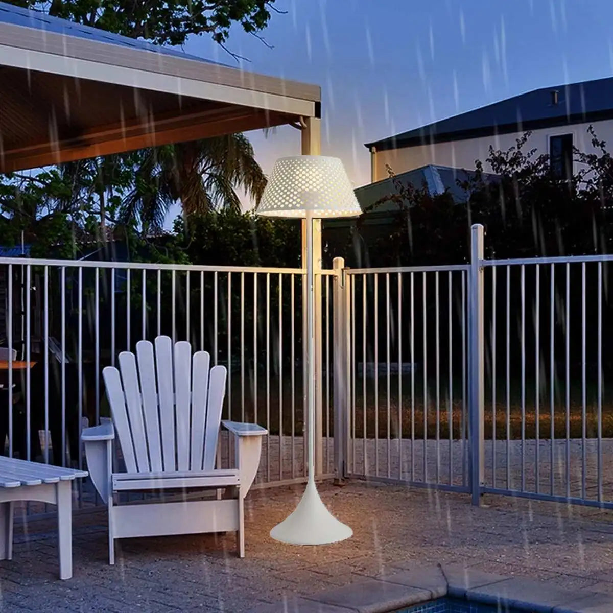 Antizer Vine Woven Floor Lamp for Outdoor