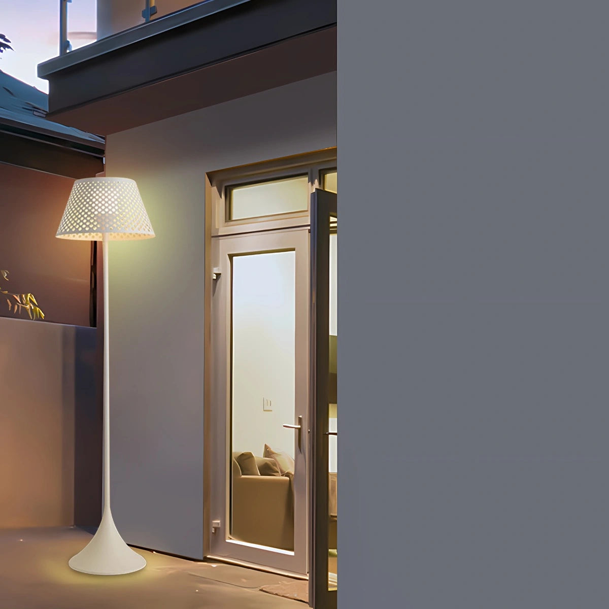 Antizer Vine Woven Floor Lamp for Outdoor