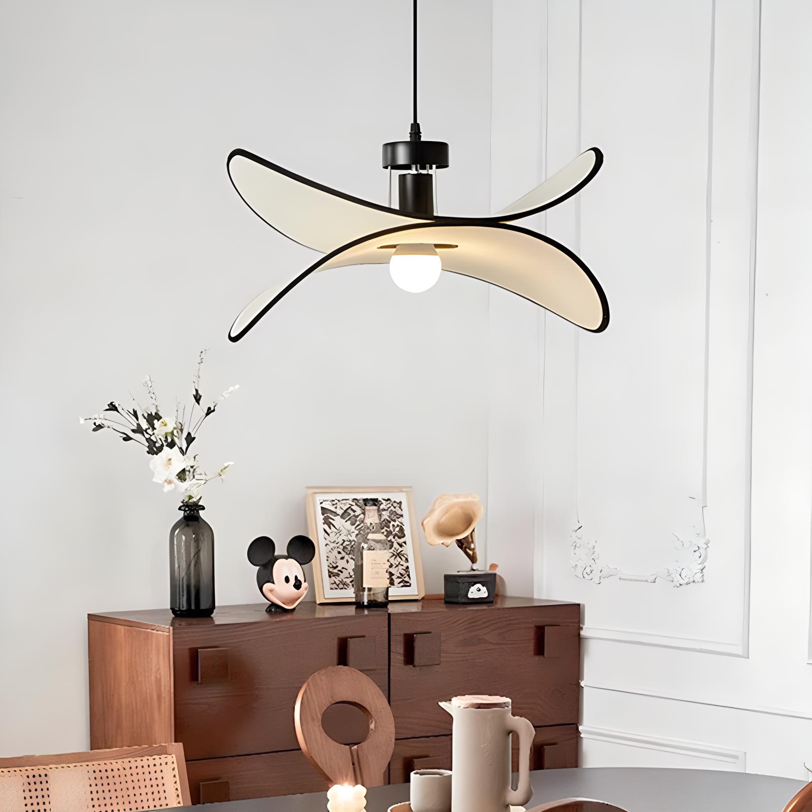 Antizer French Fabric Potato Chip Pendant Light for Dining Room