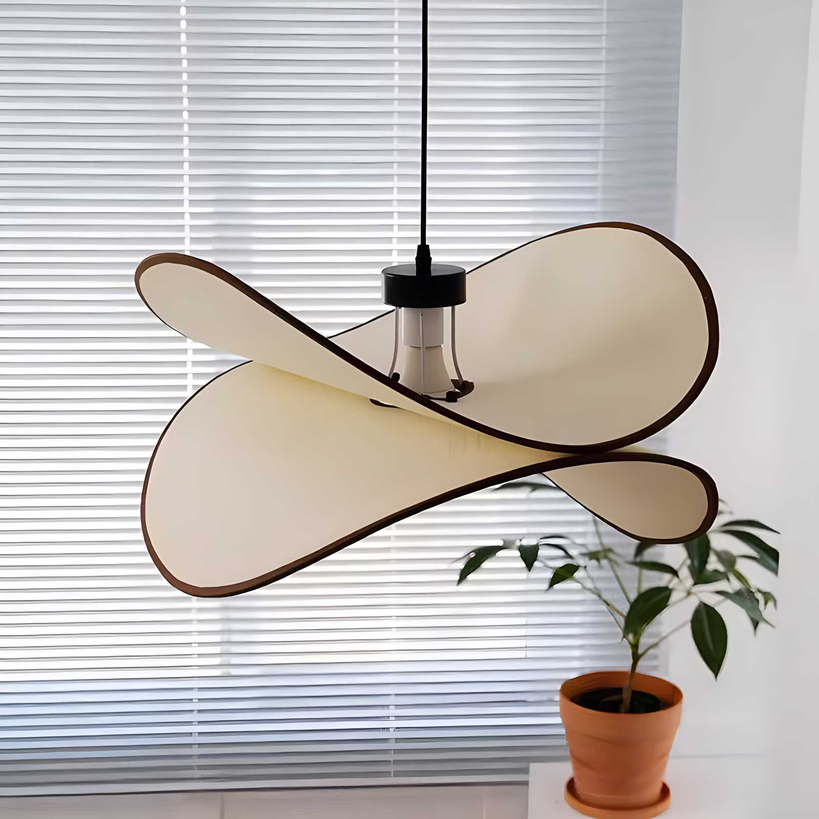 Antizer French Fabric Potato Chip Pendant Light for Dining Room