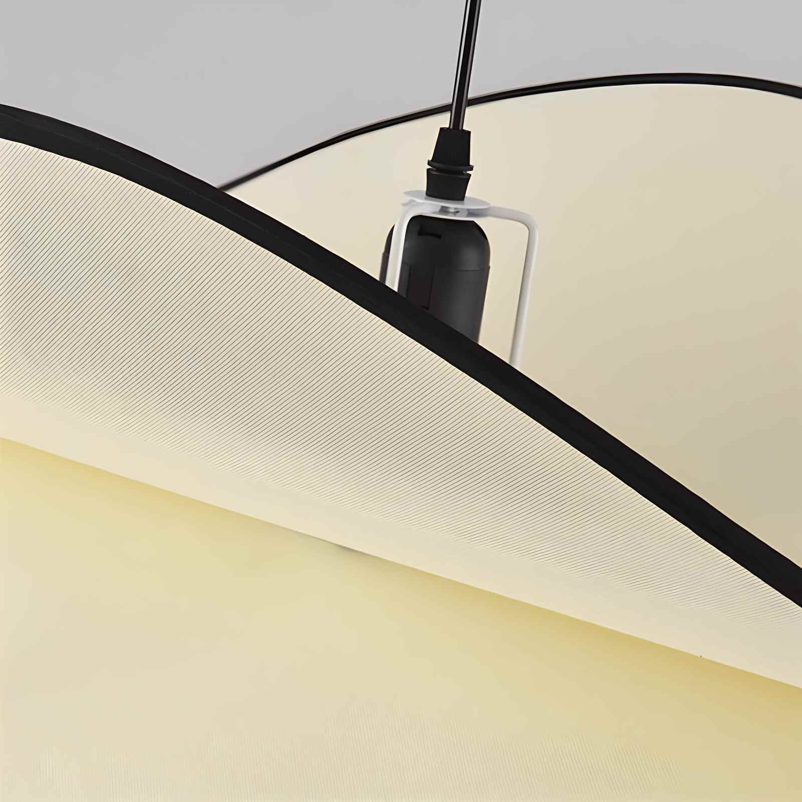 Antizer French Fabric Potato Chip Pendant Light for Dining Room