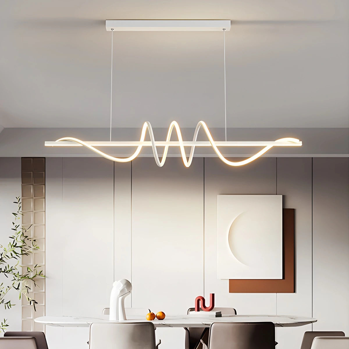 Wave Linear Chandelier