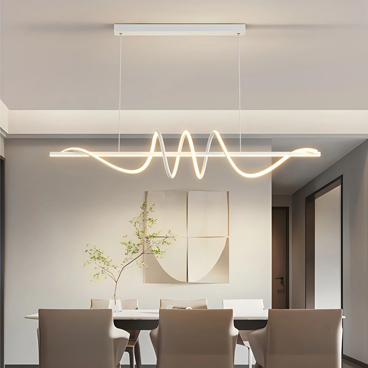 Wave Linear Chandelier