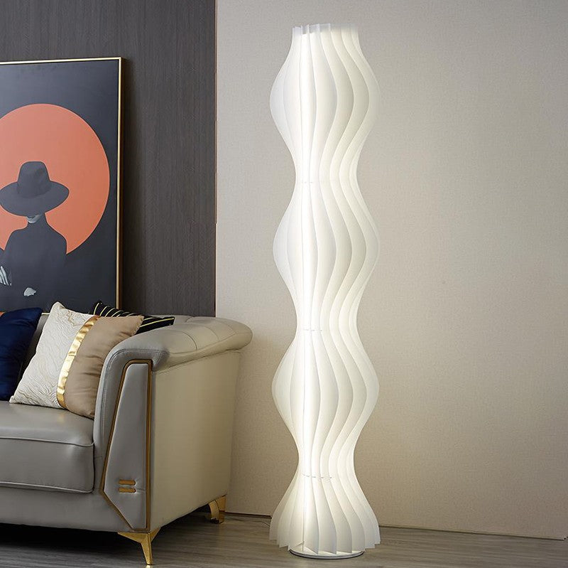 Wave Column Floor Lamp