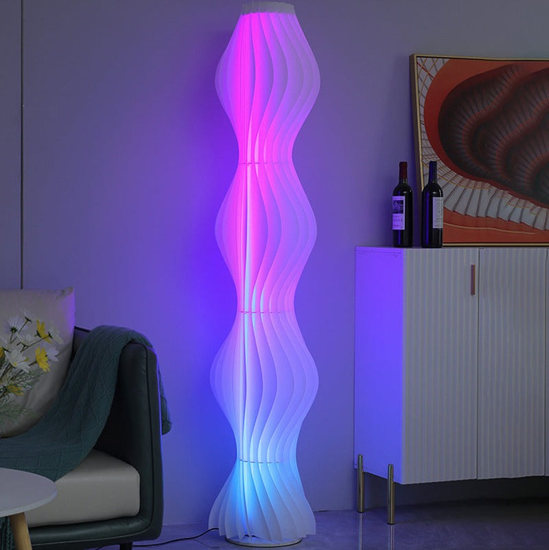 Wave Column Floor Lamp