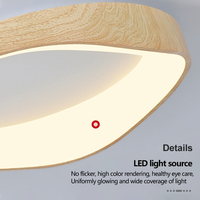 Nordic Wood Circle Ceiling Light