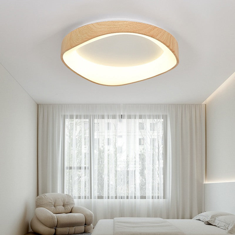 Nordic Wood Circle Ceiling Light