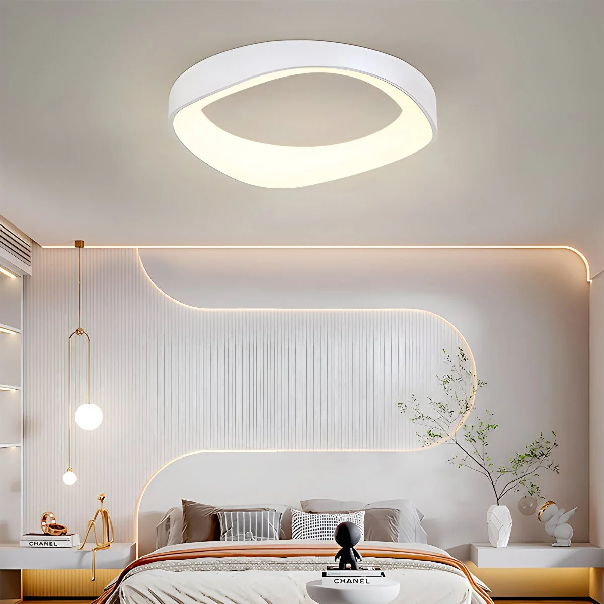 Nordic Wood Circle Ceiling Light