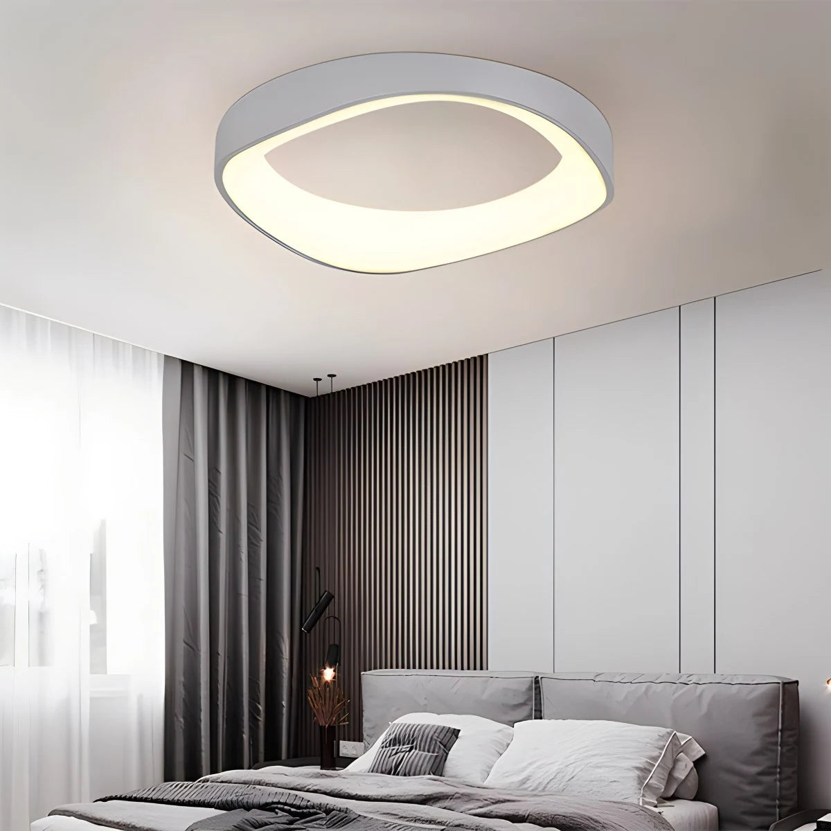 Nordic Wood Circle Ceiling Light